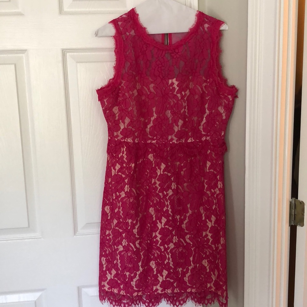 Hot Pink lace dress